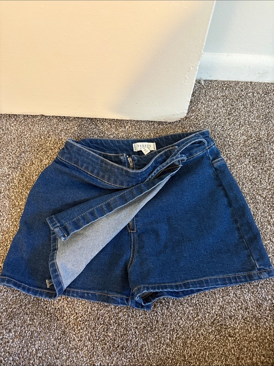 Francesca's Collections Dresses & Skirts - Harper Heritage Dark Indigo Wrap Denim Skirt